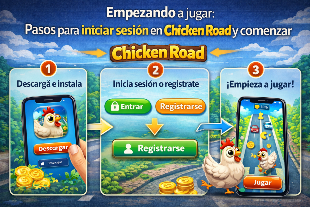 Empezando a jugar: Pasos para iniciar sesión en Chicken Road y comenzar